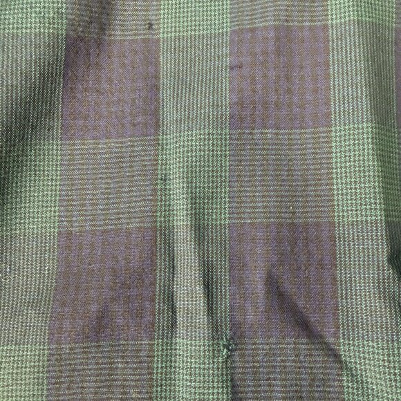 Pendleton 100% Virgin Wool Plaid Pullover Sweater Large Green & Navy - Picture 7 of 9